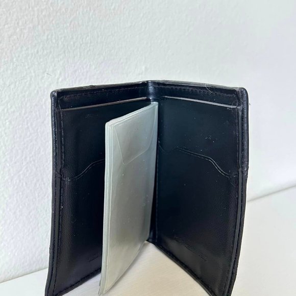 Amity Genuine Black Leather Indexer Billfold- Made in U.S.A. - Picture 4 of 10